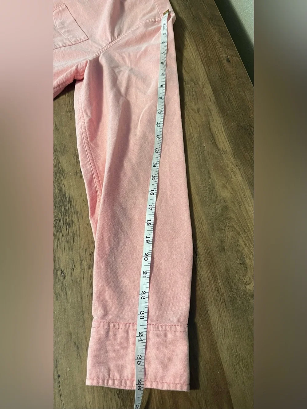 J.Crew Flex Mens XL Salmon Pink Oxford Button Down Shirt Long Sleeve